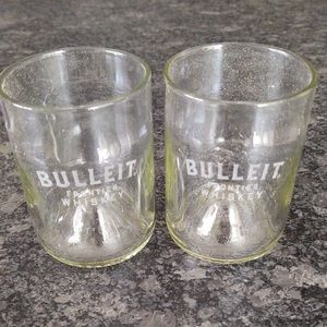 2 BULLEIT FRONTIER WHISKEY GLASSES